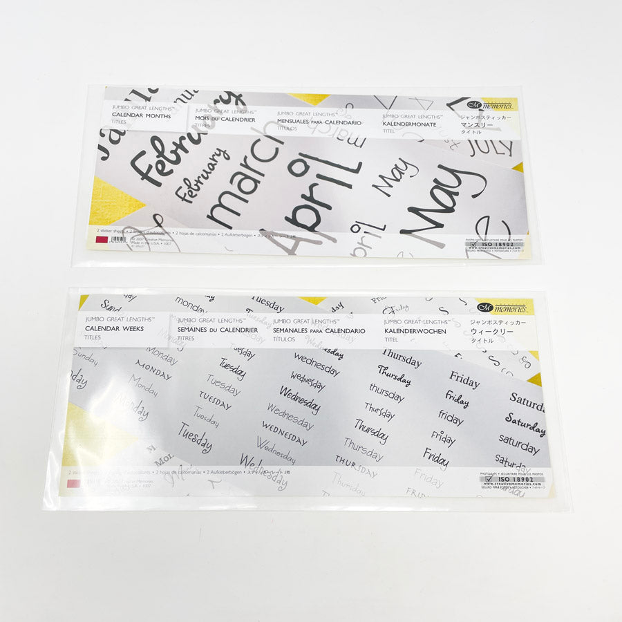 Creative Memories Calendar Titles