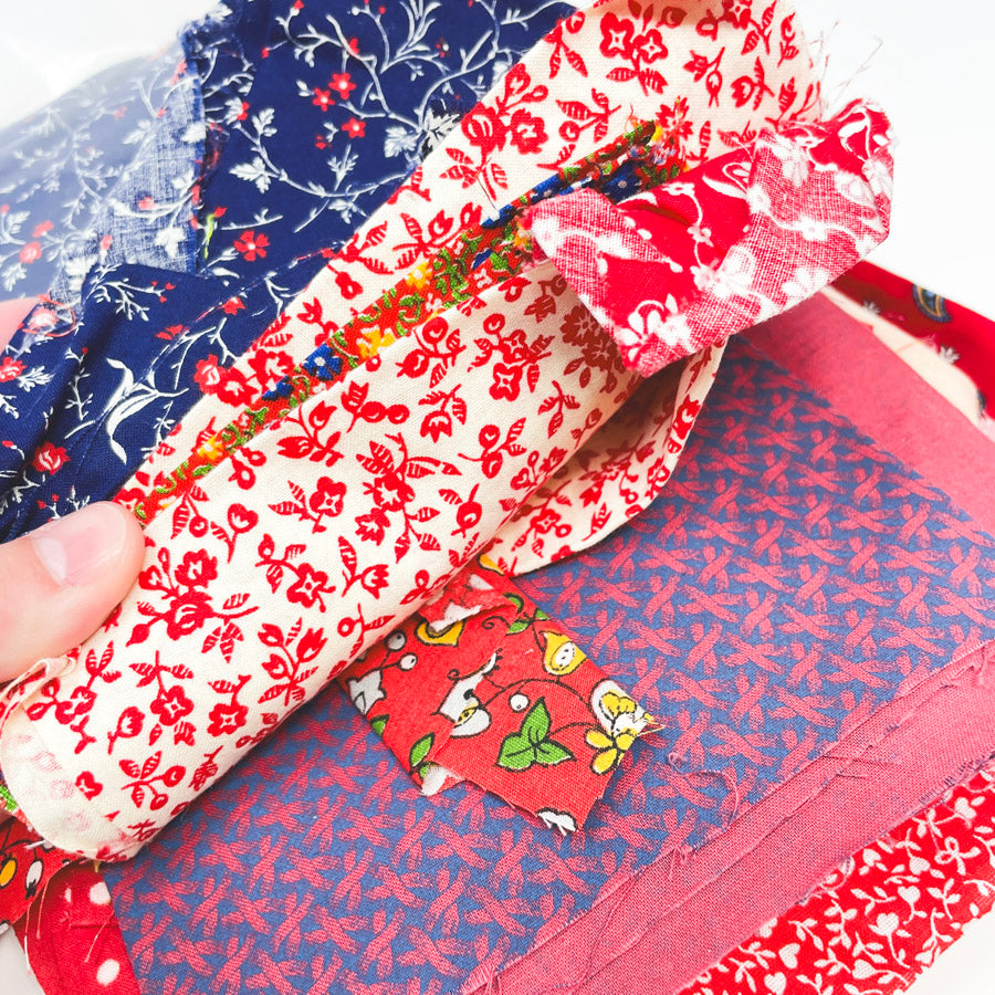 Jelly Filled Center – Vintage Fabric Scrap Pack