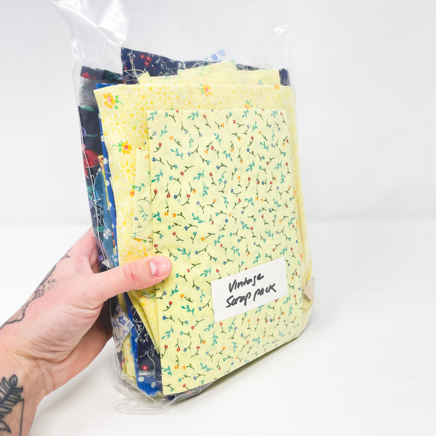 Pocket of Sunshine – Vintage Fabric Scrap Pack