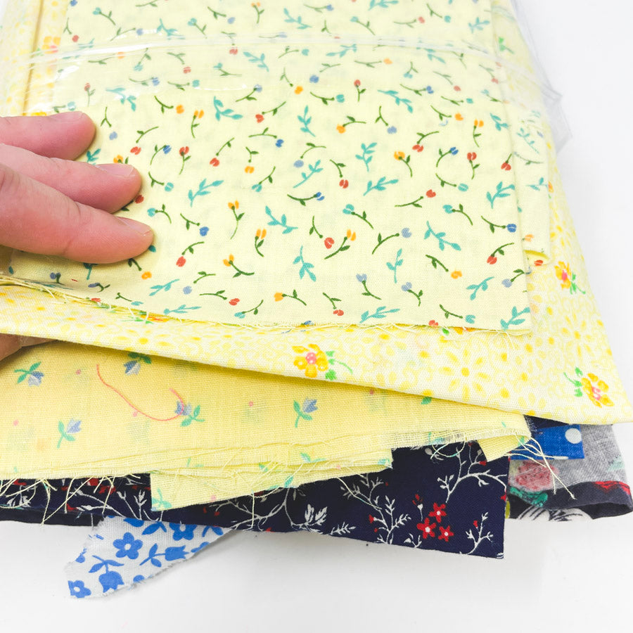 Pocket of Sunshine – Vintage Fabric Scrap Pack