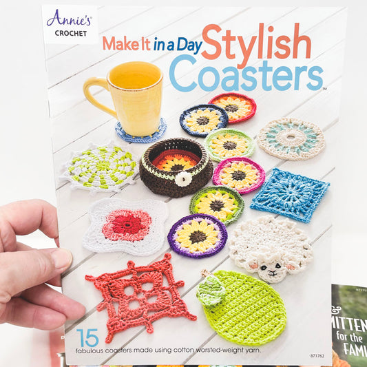 "Make It in a Day Stylish Coasters" Crochet Booklet by Annie's Crochet