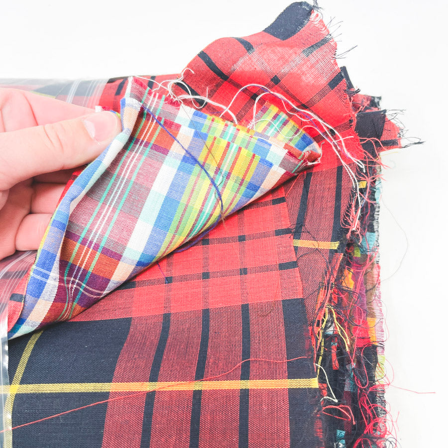 Moody Madras – Vintage Fabric Scrap Pack