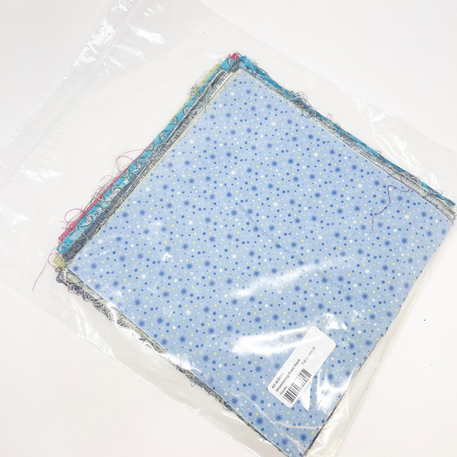 Shimmering Frost Stack Fabric Squares