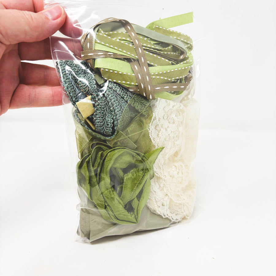 Sweet Greens Ribbon Remnants Bundle