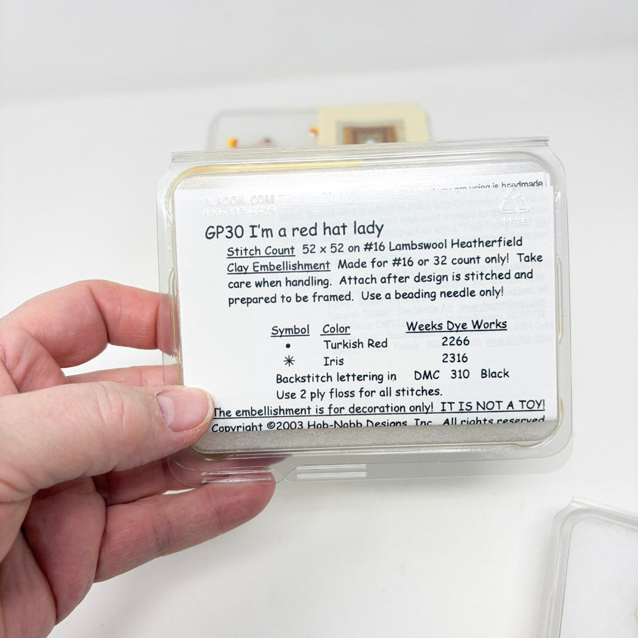 Cross Stitch Pattern with Embellishment – Hob Nobb Designs by Kam