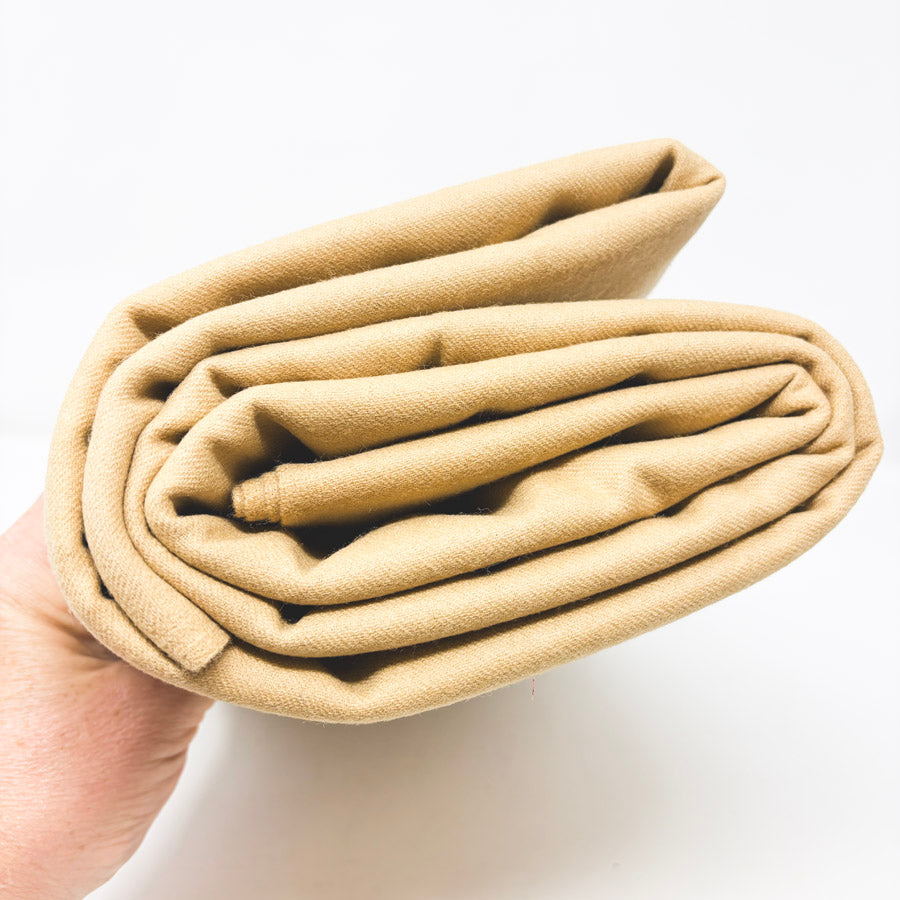 Appx 3 Yds Camel Color Heavy Wool Blend Fabric