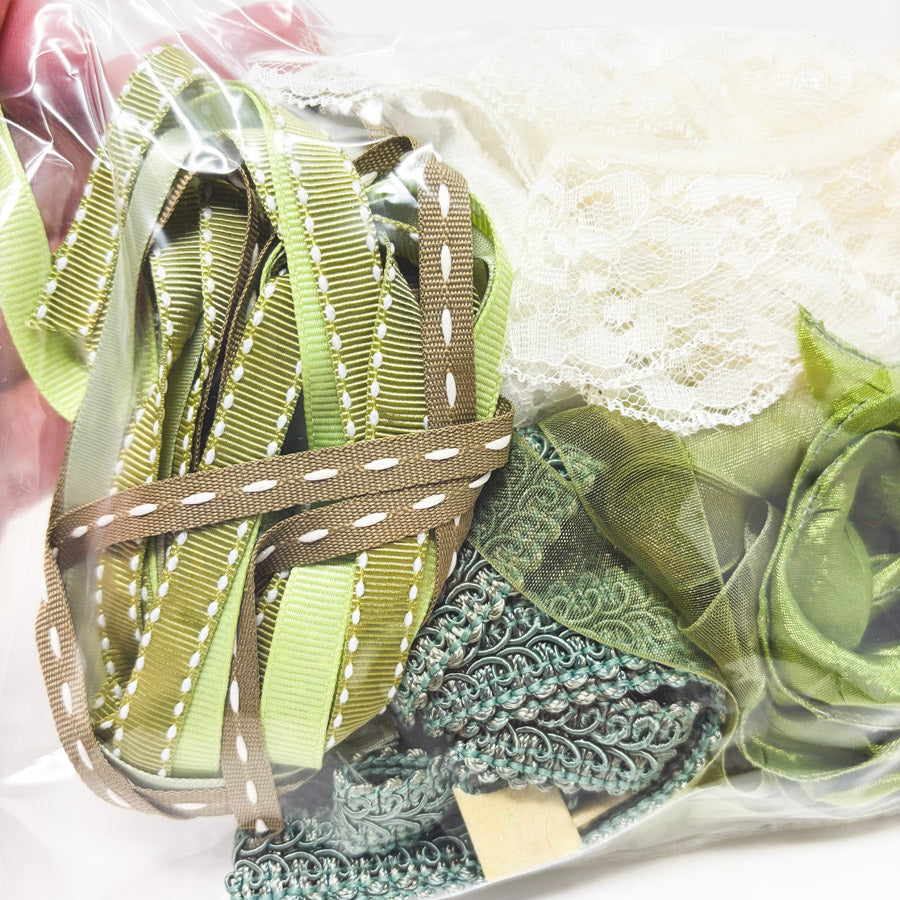 Sweet Greens Ribbon Remnants Bundle
