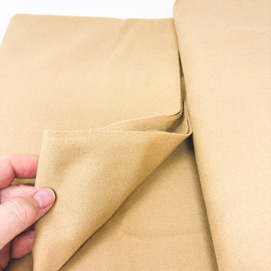 Appx 3 Yds Camel Color Heavy Wool Blend Fabric