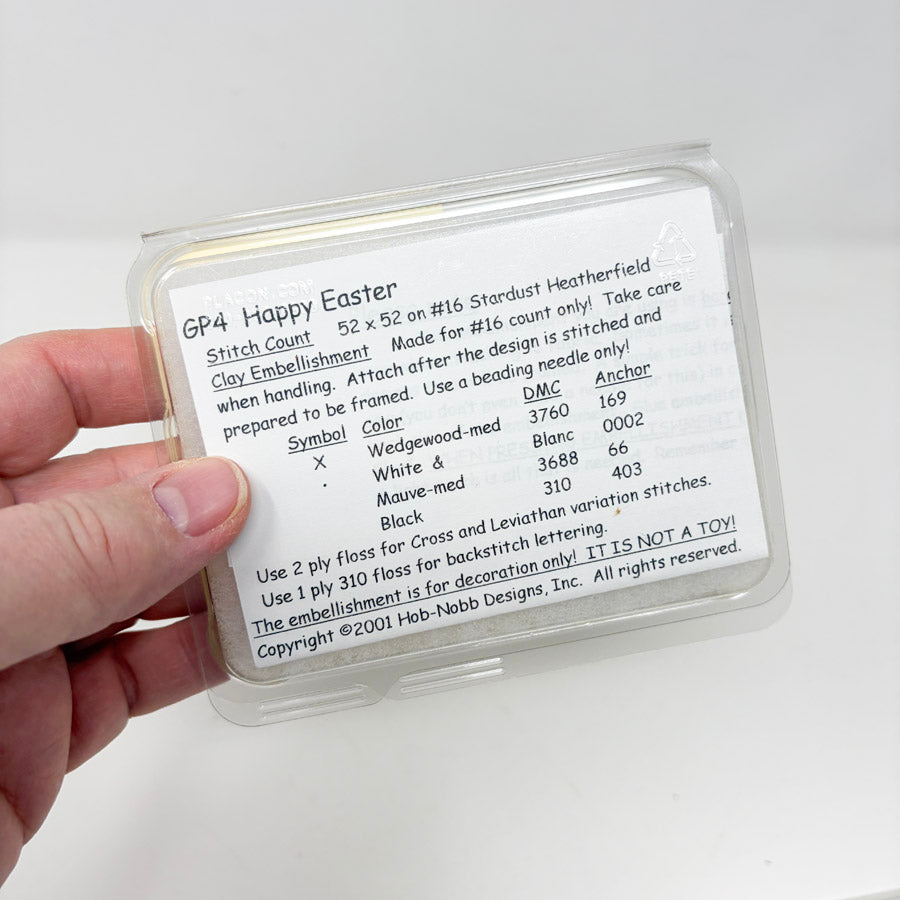 Cross Stitch Pattern with Embellishment – Hob Nobb Designs by Kam