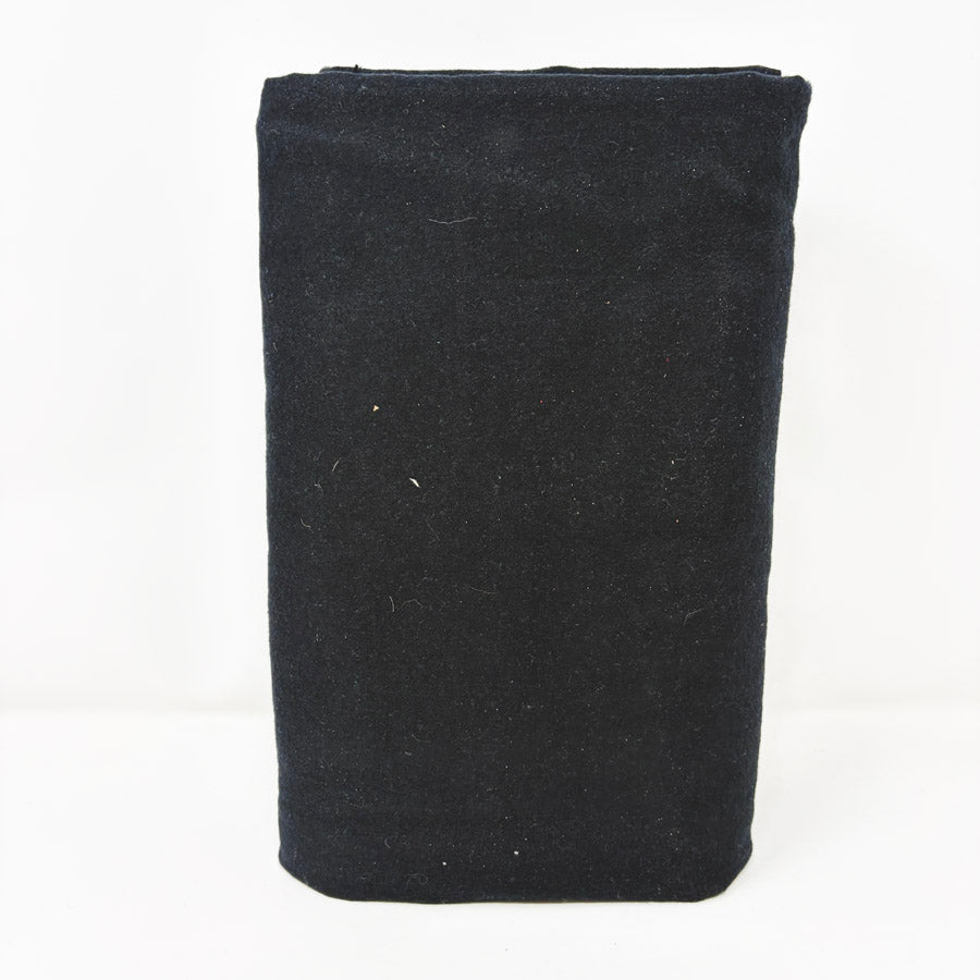 Appx 3 Yds Black Brushed Flannel
