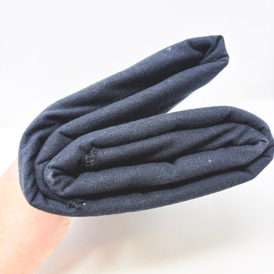 Appx 3 Yds Black Brushed Flannel