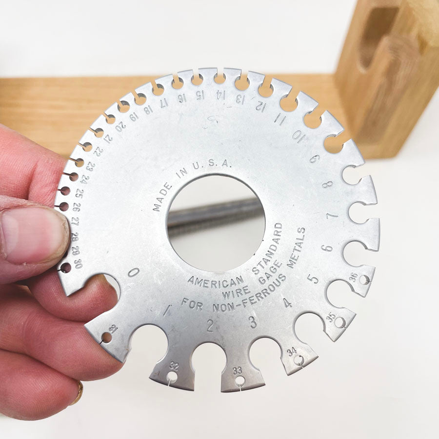 Ring Sizing Stick & Stand with Gauges