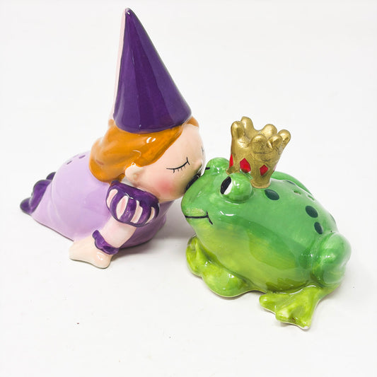 Westland Giftware Mwah! Magnetic Princess and Frog Salt & Pepper Shaker Set