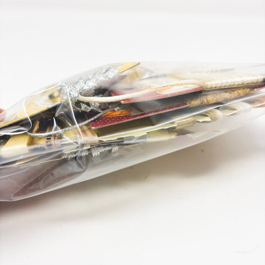 Silver & Gold RIbbon & Trim Remnants Bundle
