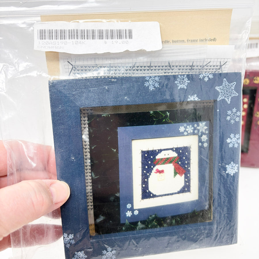 Framed Angel Stitchin' Cross Stitch Kits
