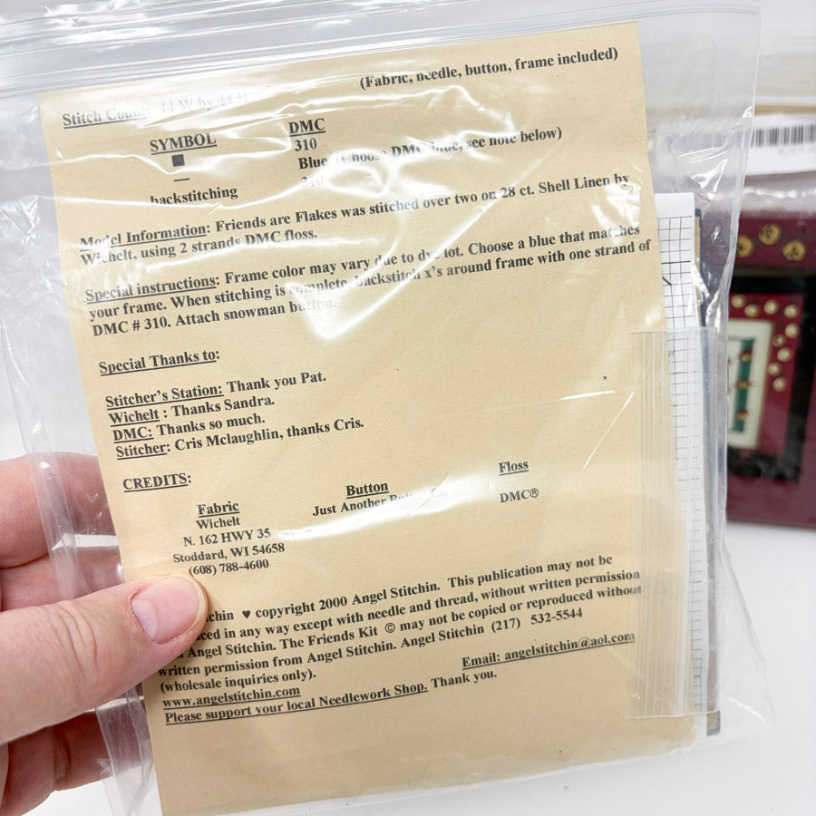 Framed Angel Stitchin' Cross Stitch Kits