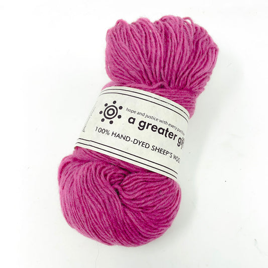 A Greater Gift Hand Dyed Sheep's Wool Yarn