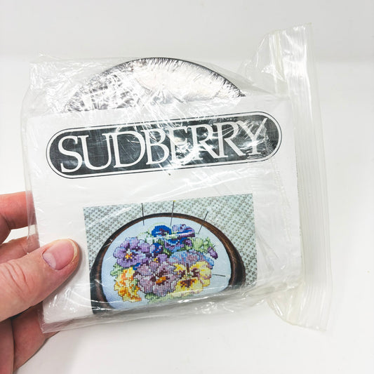 Pansies – Sudberry Pincushion Cross Stitch Kit