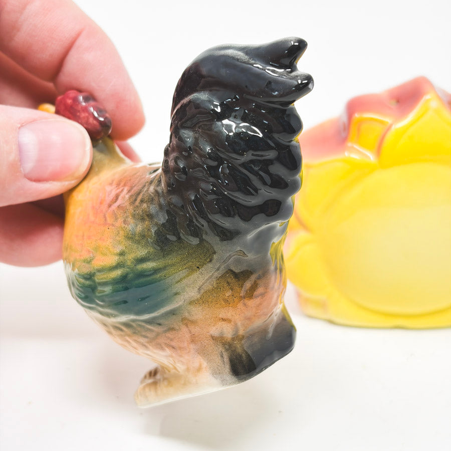 Rooster and Sun Salt & Pepper Shaker Set