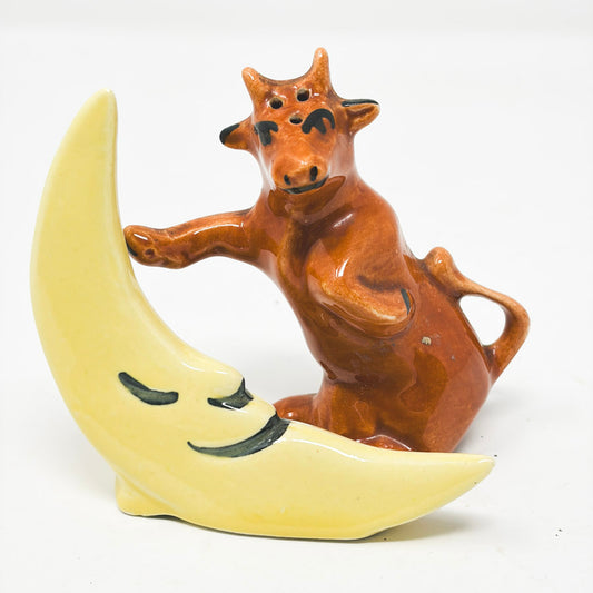 Vintage Cow Jumped Over the Moon Salt & Pepper Shaker Set