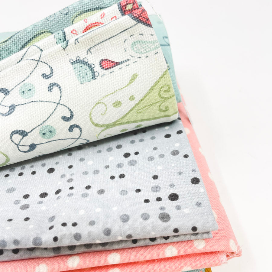 Coral & Aqua Fabric Bundle
