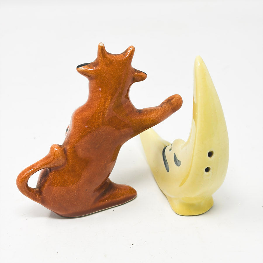 Vintage Cow Jumped Over the Moon Salt & Pepper Shaker Set