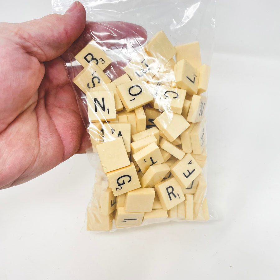 Plastic Scrabble Letter Tiles