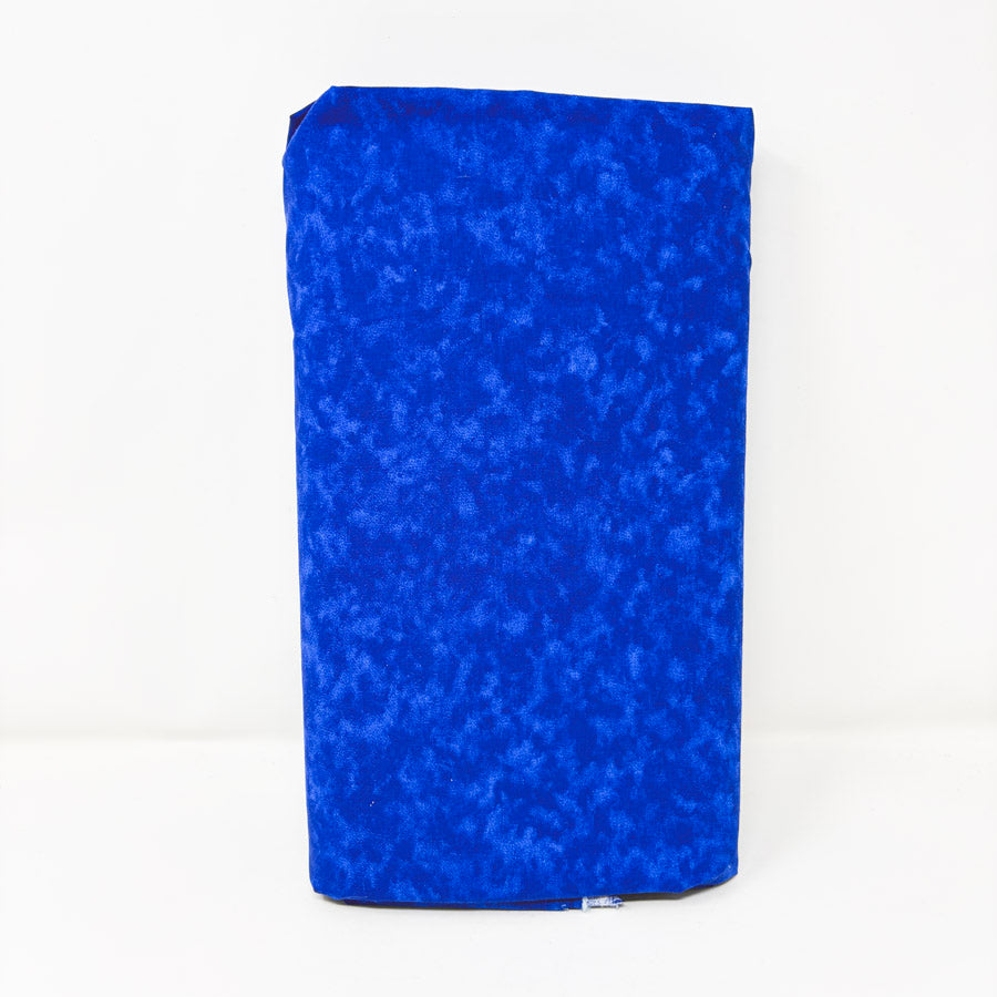 Appx 6 Yds Blue Tie Dye Cotton Fabric
