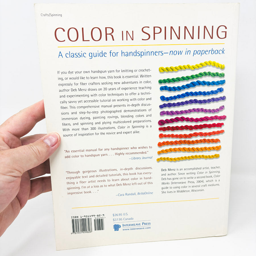 Color In Spinning Book by Deb Menz