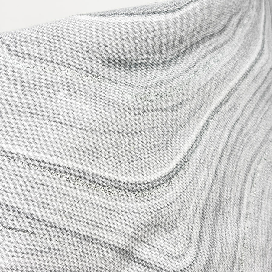 Appx 6 Yds Gray Marbled Cotton Fabric with Glitter Accent