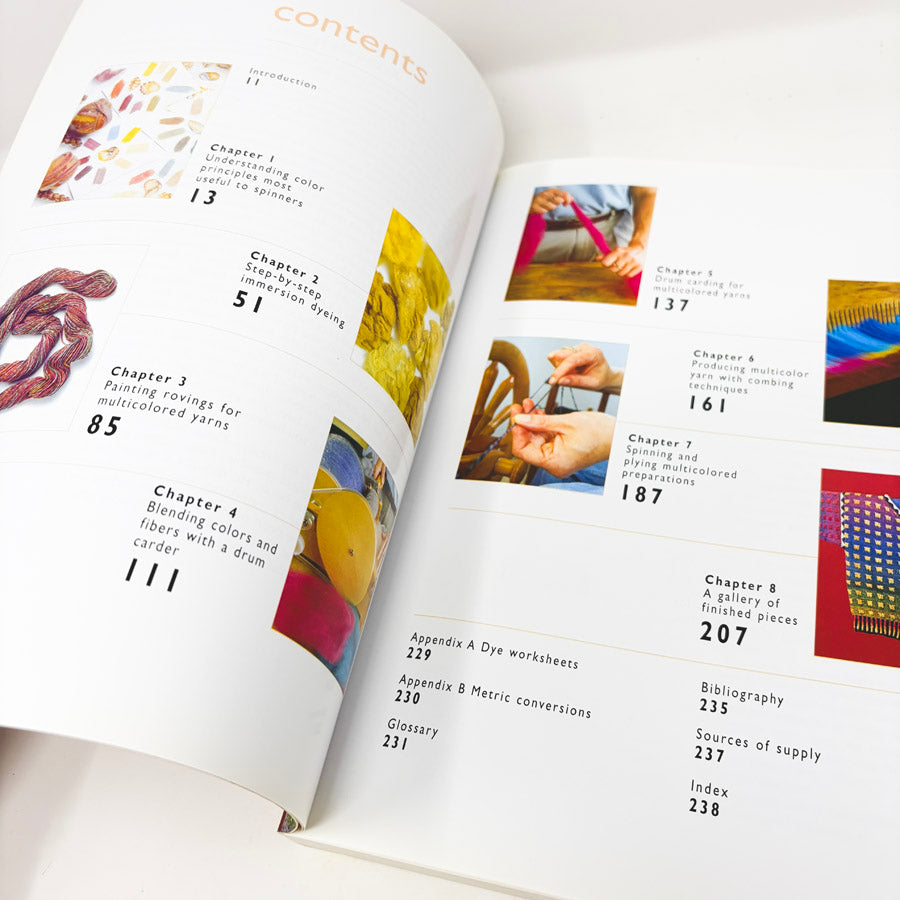 Color In Spinning Book by Deb Menz