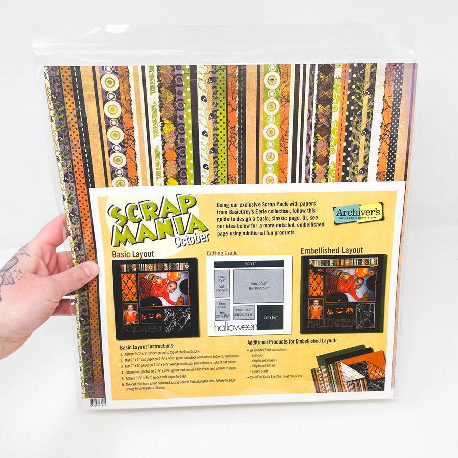 Scrap Mania October 12x12 Paper Pack