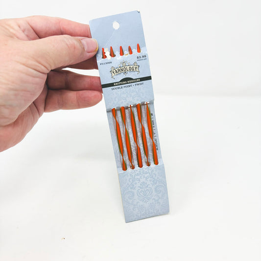 Size 8 - 7" - Yarnology Double Point Twist Acrylic Knitting Needles