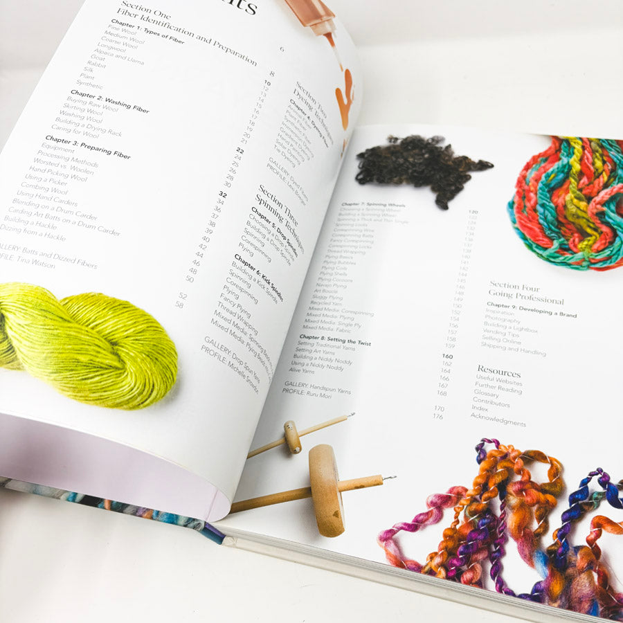 Spinning and Dyeing Yarn Book by Ashley Martineau
