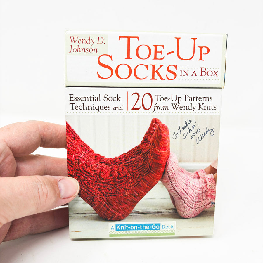 Toe Up Socks In a Box Pattern Deck