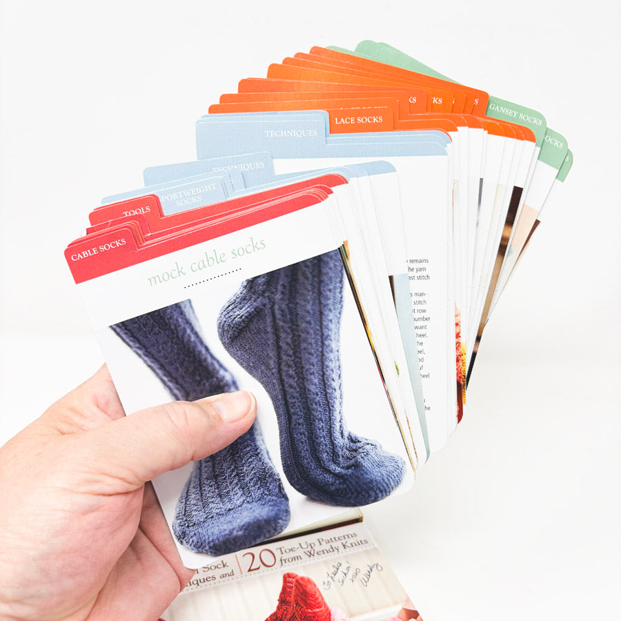 Toe Up Socks In a Box Pattern Deck
