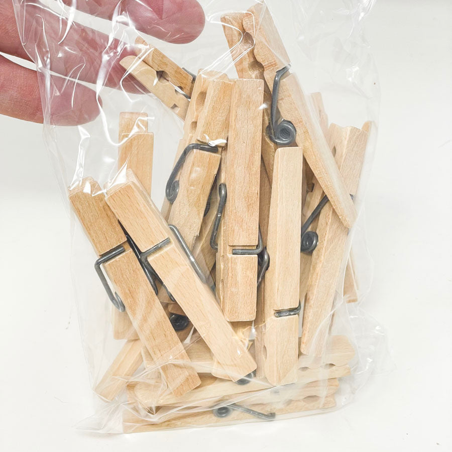 Large Wooden Clothespins