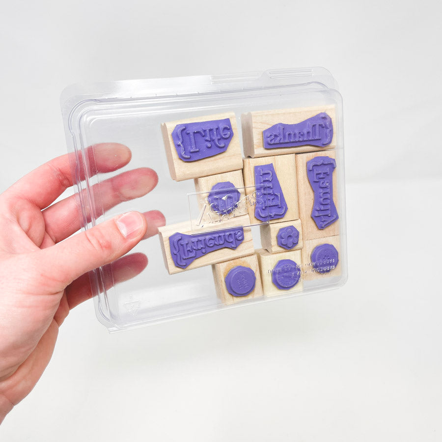 Stampin' Up Small Box Set Rubber Stamps
