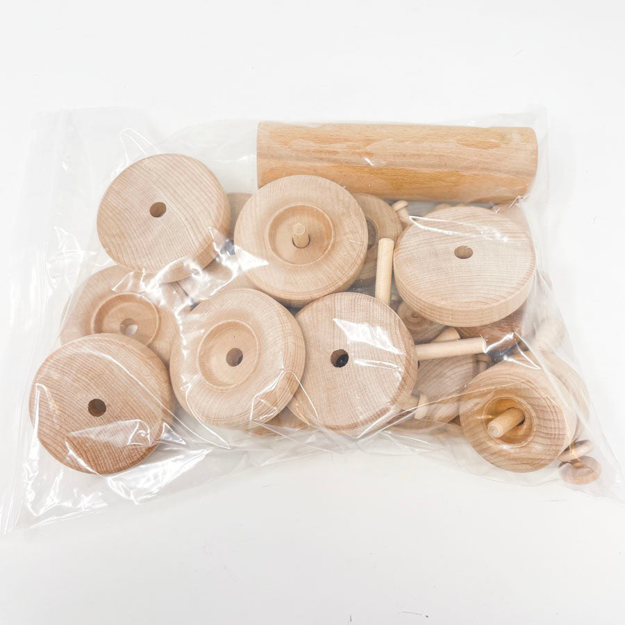 Wooden Pieces Bundle - Wheels