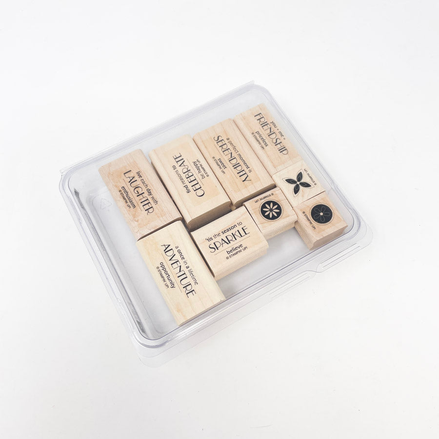 Stampin' Up Small Box Set Rubber Stamps