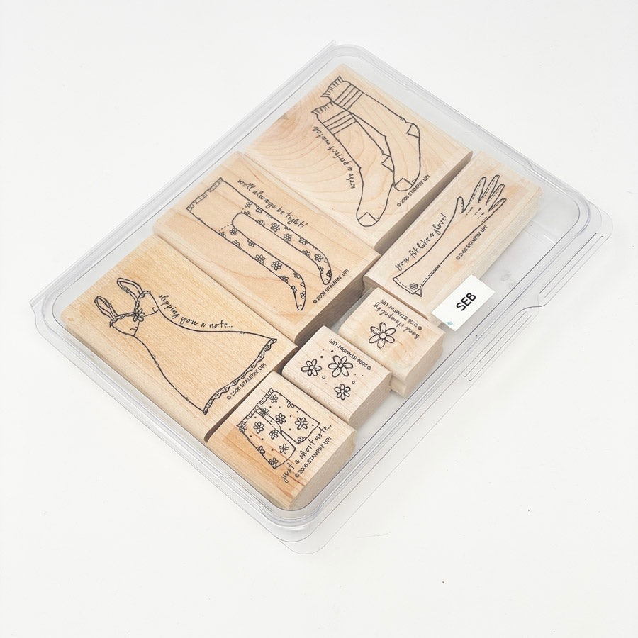 Stampin' Up Medium Box Set Rubber Stamps