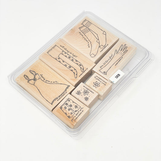 Stampin' Up Medium Box Set Rubber Stamps