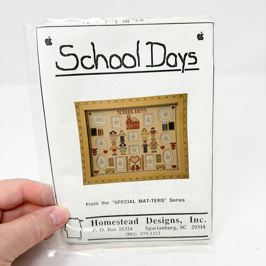 School Days Counted Cross Stitch Chart by Homestead Designs