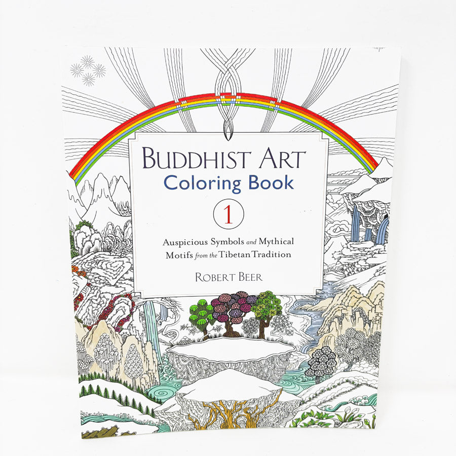 Buddhist Art Coloring Book – Auspicious Symbols