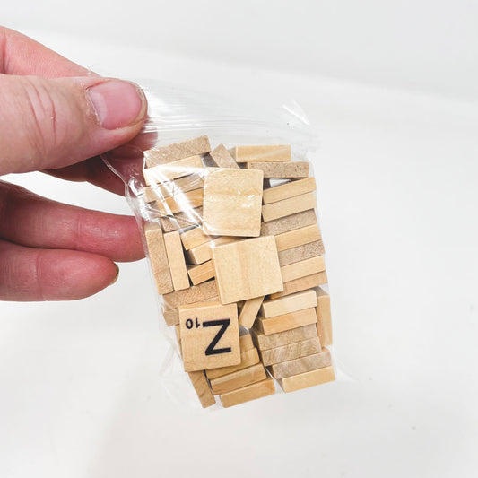 Small Bag Scrabble Letter Tiles