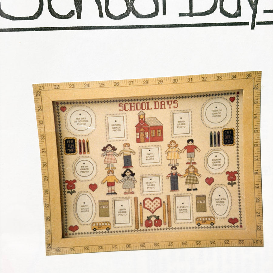 School Days Counted Cross Stitch Chart by Homestead Designs