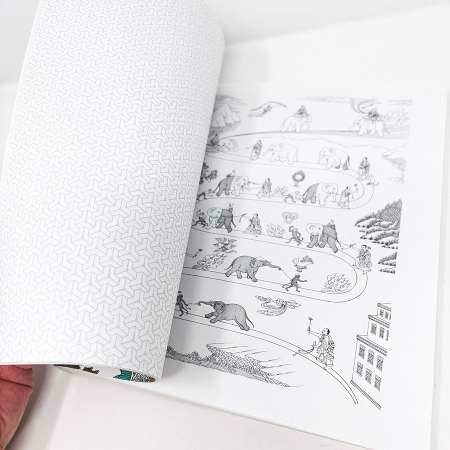 Buddhist Art Coloring Book – Auspicious Symbols