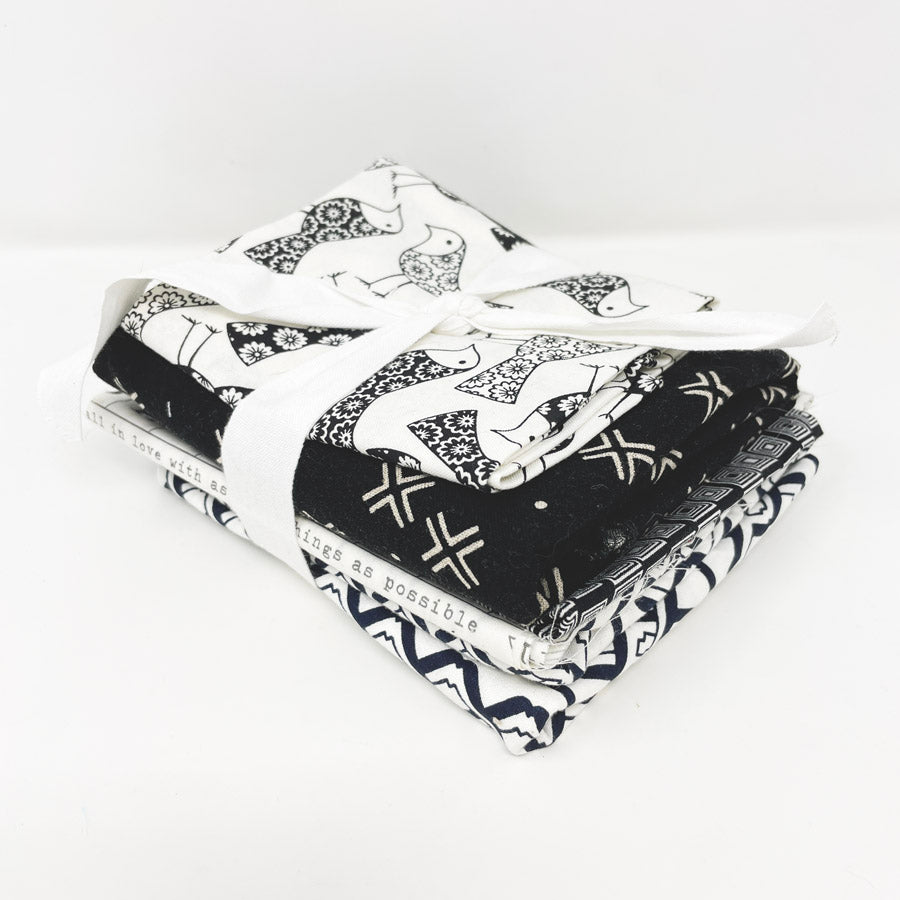 Photocopy Birds Fabric Bundle