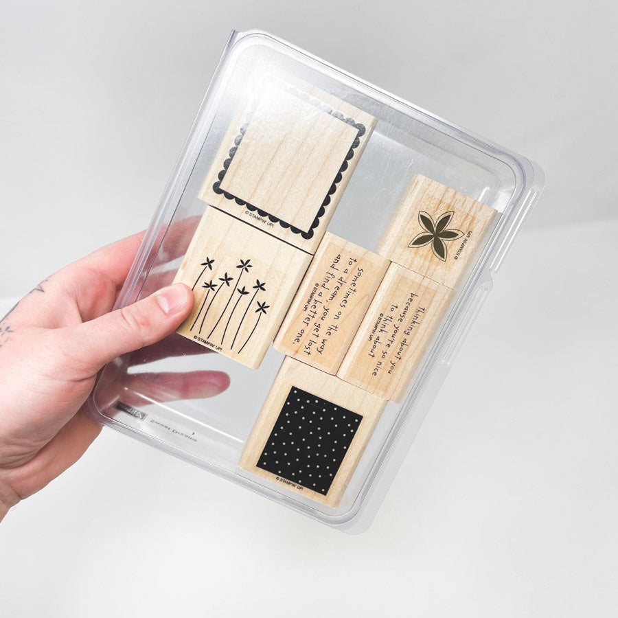 Stampin' Up Medium Box Set Rubber Stamps