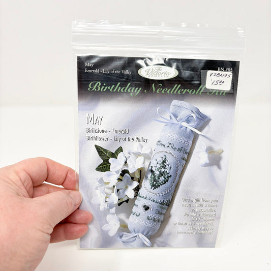 May Birthday Needleroll – The Victoria Sampler Cross Stitch Kit